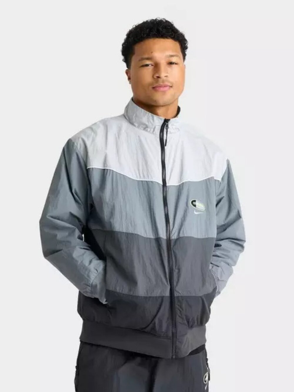 Men's Nike Sportswear Air Max 95 Full-Zip Woven Jacket - Grey IO3152-060